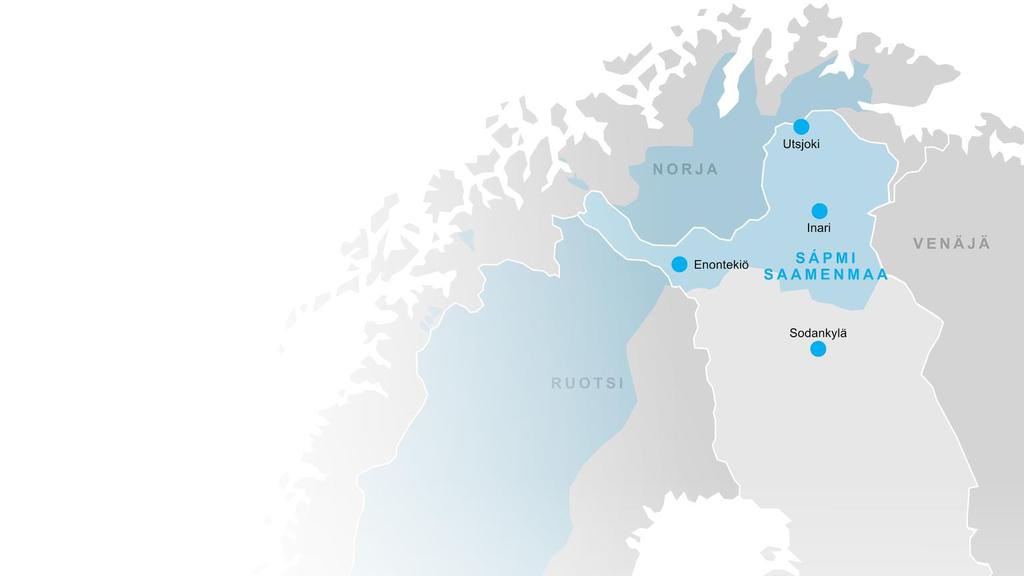 Monikulttuurinen Lappi Saamelaisten kotiseutualue Sápmi ulottuu neljän valtion alueelle.