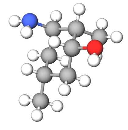 Hiili NMR:n vinkkaama kaksi CH 3 ryhmää viittaisia siis kahteen erilliseen metyyliryhmään, jolloin hiilirungon (rengasrakenteen) muodostaa sykloheksaani.