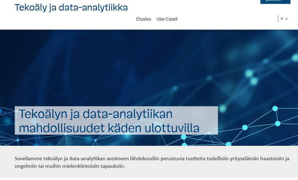 Tekoäly ja Data-analytiikka JAMKissa www.jamk.