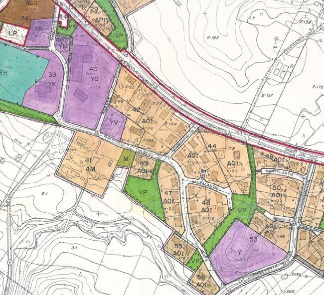 10 Kaupunginhallitus 23.4.2018 liite nro 4 (1/21) Ennen vuonna 2003 hyväksyttyä asemakaavan muutosta suunnittelualueella oli kaavaan osoitettu pientalovaltaista asuntoaluetta.