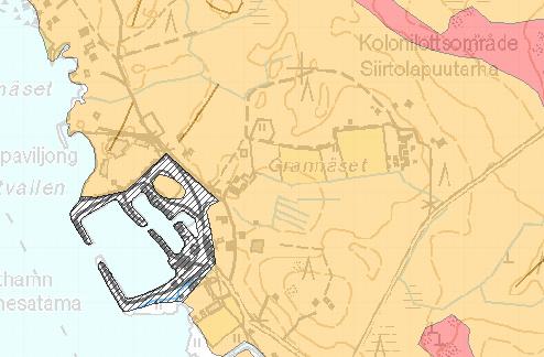 1-8 Kuva 4. Oranssi väri osoittaa hienorakeisen moreenin. GTK Maanmittauslaitos. Vesistö ja vesitalous Stenskärsfjärden sijaitsee kaava-alueen lähellä.