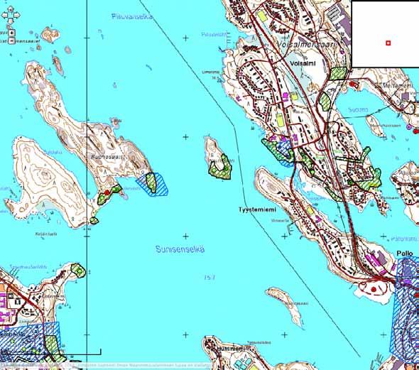 29 18. Lappeenranta: Voisalmi 1000017723, Naurisaari 1000019663, Ruohosaari 1000019661 Kokonaisuus muodostuu kohteista Voisalmi, Naurissaari ja Ruohosaari.