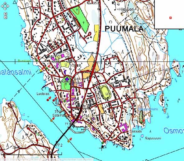 36 23. Puumala: Puumalansalmen linnoitteet 1-5 1000017826 1000017830 1 2 3 5 4 Kokonaisuus muodostuu kohteista Puumalansalmen linnoitteet 1-5. Kokonaisuuteen sisältyy teräsbetonisia asekorsuja.