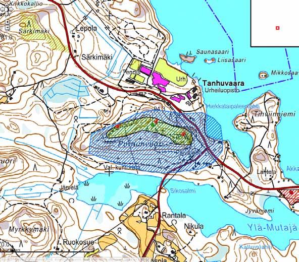 43 28. Savonlinna: Purnunvuori 1000018276 Kohde on kahden tykin kestolinnoitettu patteri majoitustiloineen ja ammusvarastoineen.