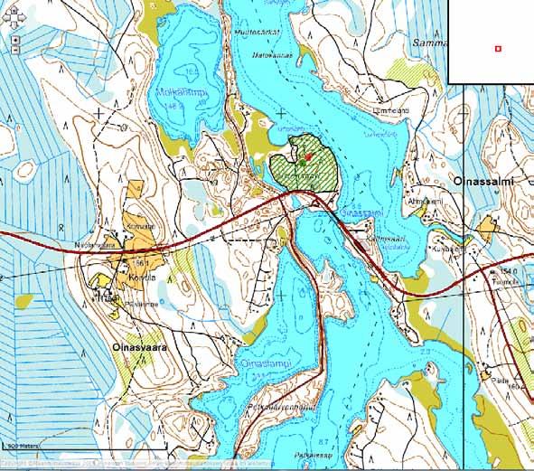 48 32. Ilomantsi: Oinassalmi 1000017993 Kohteessa on toisen maailmansodan aikaisia kenttälinnoitteita ja talvisodan taistelupaikka.