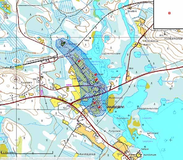 60 43. Kemijärvi: Joutsijärvi 1000017998 Kokonaisuuteen kuuluu panssarivaunun kivieste, maahan kaivettuja taistelu- ja yhdyshautoja tuliasemineen ja ase-, majoitus- ja tulenjohtokorsuja.