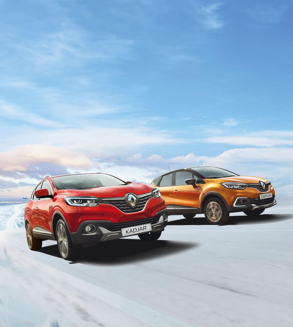 Intohimouutiset TIEDOTUSLEHTI RENAULTIN RAKASTAJILLE Kevät 2018 Uudet CAPTUR, KADJAR & KOLEOS Crossovers by Renault Uudet Renault CAPTUR, KADJAR ja KOLEOS ovat moderneja crossovereita, jotka