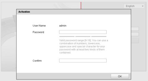 Kuva 3 3 Käyttöönottonäyttö (selain) 3. Valitse salasana ja kirjoita se salasanakenttään.