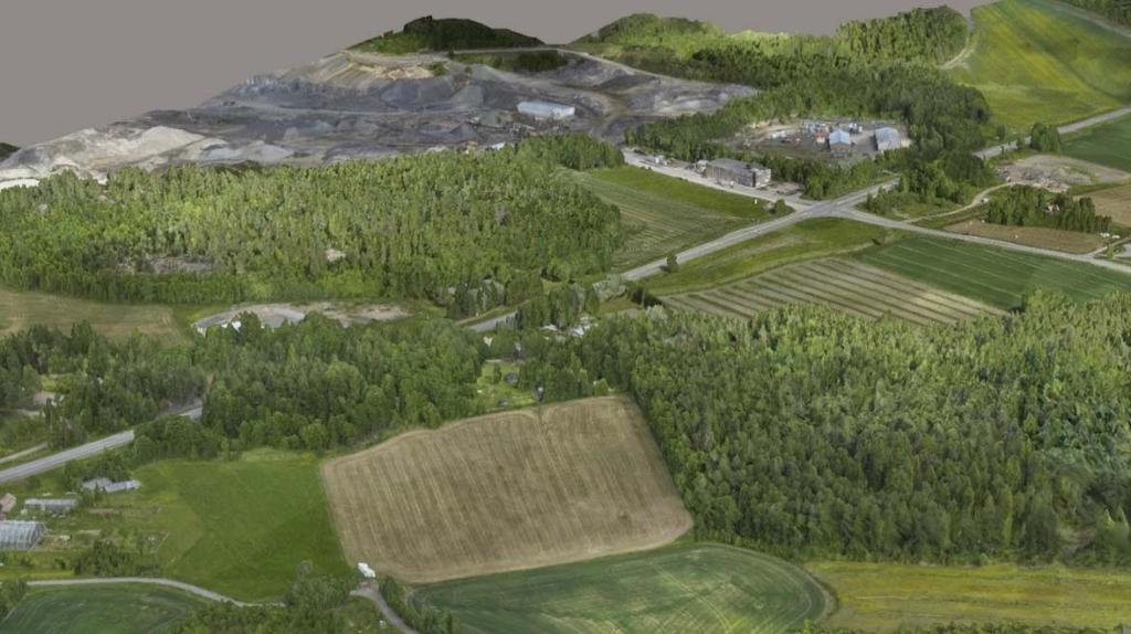 28 Kuva 15. Todellisuusmalli (Finnmap Infra 2018). Todellisuusmallista saadaan esittelymalli rakentamalla sinne tuleva kohde materiaaleineen ja tekstuureineen.