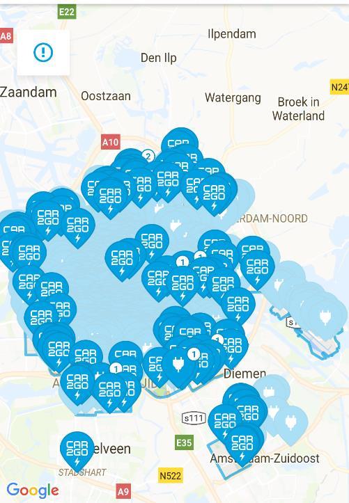 LIITE 2 / 6 (17) Amsterdam Yhteiskäyttöautot ja sähköautot CAR2GO, vuokrattavat sähköautot Minuuttiperusteisella hinnoittelulla vuokrattavia sähköautoja (2 matkustajaa), joilla on oma sovellus ja