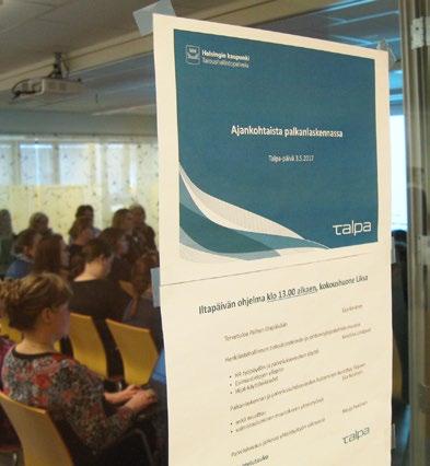 l Ilona Pelgonen Starasta ja matkahallinnan Heidi Kortelainen vaihtoivat kuulumisia. Uusien toimialojen kanssa solmittiin talous- ja palkkahallinnon palvelujen toimittamisesta uudet sopimukset.