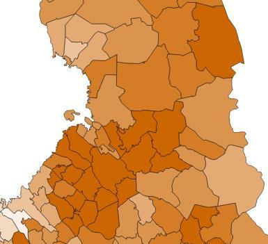 Kansantauti-indeksi 2016 (vakioitu) 0 20 40 60 80 100 120 140 160 180 KOKO MAA VARSINAIS-SUOMI PIRKANMAA KESKI-SUOMI POHJOIS-SAVO