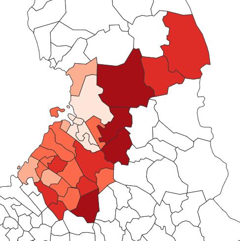 Hailuoto Muhos Pyhäntä Siikajoki Raahe Merijärvi Nivala Haapavesi Haapajärvi Alavieska Pyhäjoki Sievi