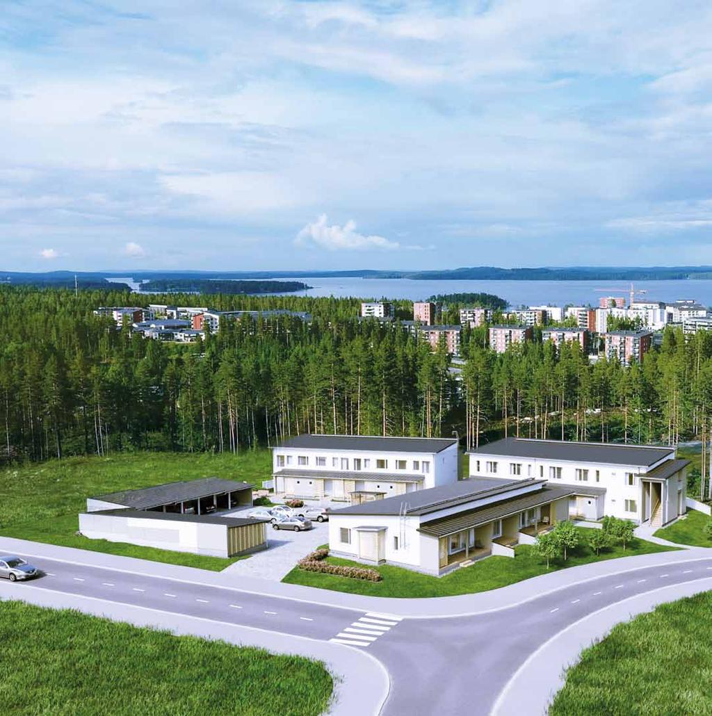Uusi kotisi Kuopiossa Asunto Oy Kuopion Aurinkokallio Asunto Oy Kuopion Aurkinkokallio käsittää kaksi laadukasta 2-kerroksista rivitaloa ja yhden yksikerroksisen rivitalon.