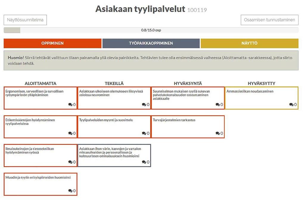 Futural Skills ( skills.futural.fi) Tawasta OS Technologies Oy on kehittänyt Futural Skills ohjelmiston oppimisprosessin seurantaan.