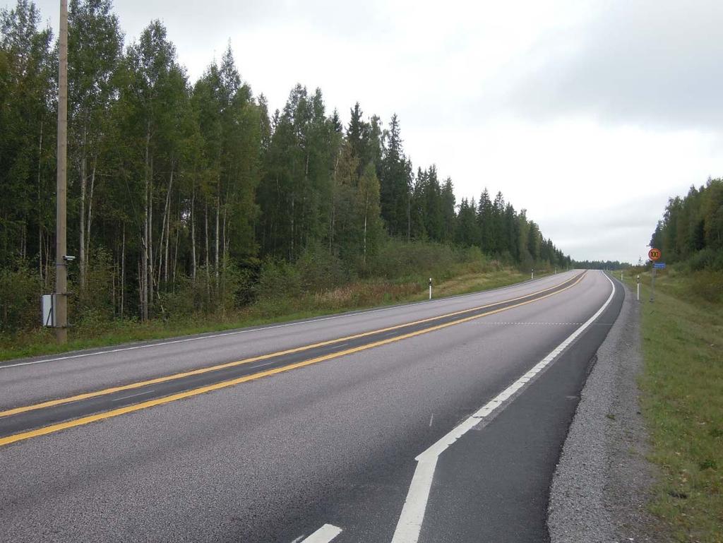 ennen leveän tiemerkinnän toteuttamista.