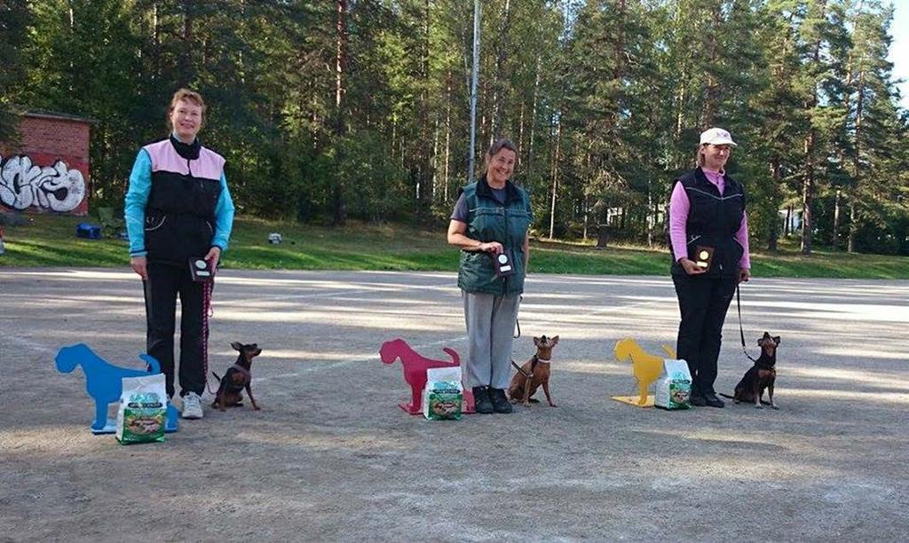 10.2 RALLY-TOKON ROTUMESTARUUSKILPAILUT ROTUMESTARUUSKILPAILUT, HYVINKÄÄ 29.8.2015 Tuomari: Heikki Palosaari 1. TINY HARRIDAN S DIRLANDAA VOI 92 p / 110,4 p om./ohj. Marja Virtanen 2.