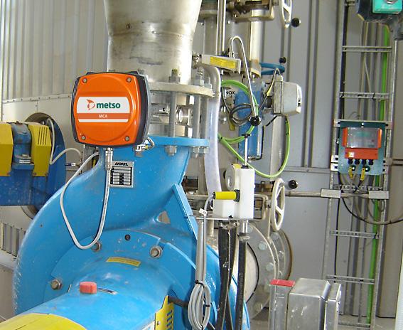 Kuva 6. Metso MCA-FT asennus heti pumpun jälkeen.