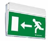 MUUT VALAISIMET Venture LED turvavalaisin Emergency 6in1 Exit sign Yksi turvavalaisin soveltuu kaikkiin kohteisiin, 5 erilaista kiinnitystapaa. Mitat: 310x235x50 mm.