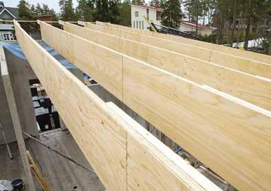 Paksumpia/leveämpiä dimensioita valmistetaan liimaamalla.