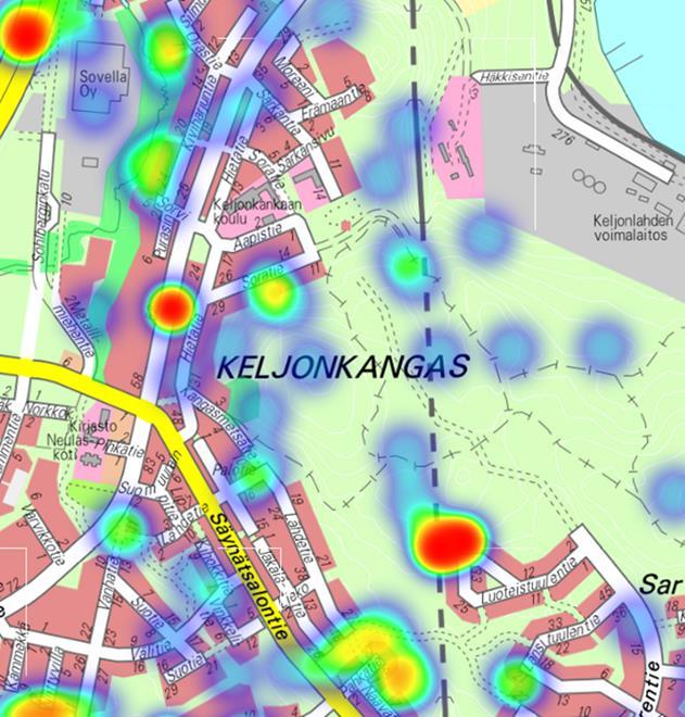 Puiden kaatotoiveet Keljonkankaan ulkoilualueella Keskeisimmät puunkaatotoiveet kartalla Yhteenvetoa ja päätelmiä puunkaatotoiveista ja kommenteista Keljonkankaan ulkoilualueella Keljonkankaan
