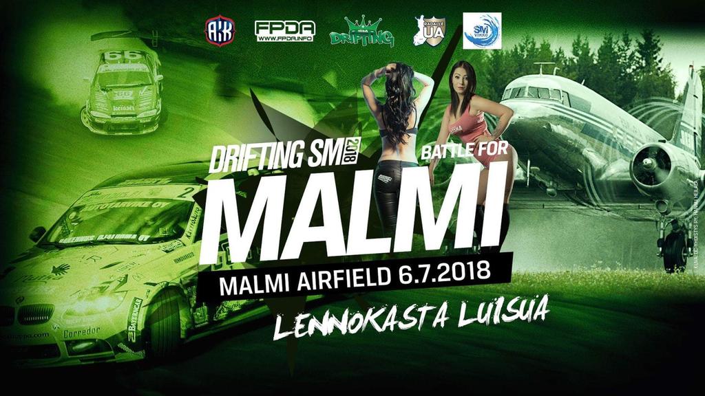 KILPAILUKUTSU / KILPAILUN SÄÄNNÖT DRIFTING SM: BATTLE FOR MALMI / SM-VIIKKO 2018 6.7.