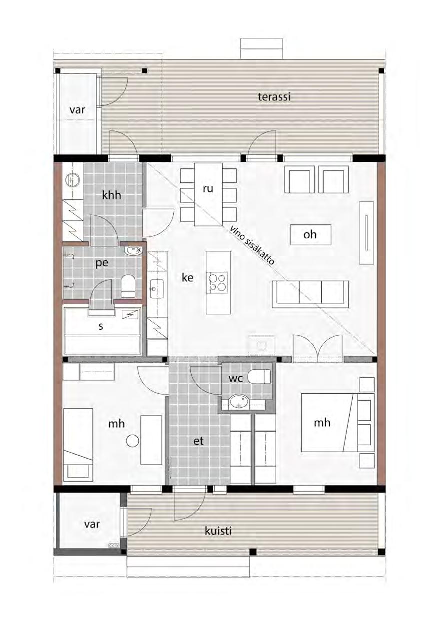 myyntihinta 274 500 3 H + K + S asunnot 2 ja 4 (asunto 4