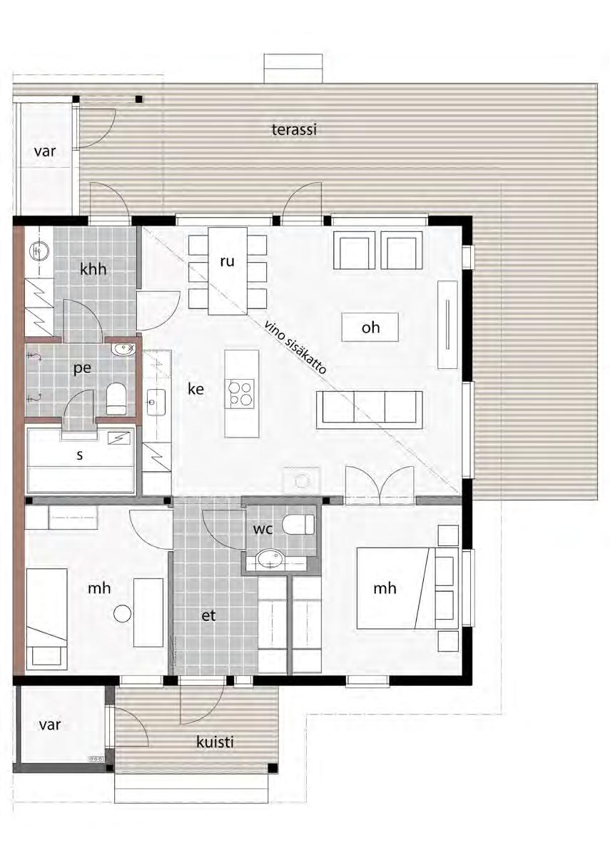 H + K + S asunto 5 myyntihinta 111 800 yhtiölainan osuus 167 700