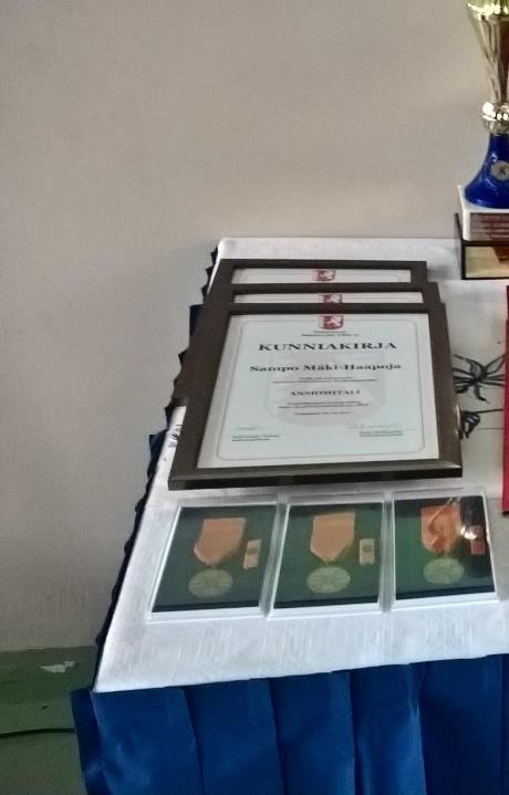 Huomionosoitukset Suomen Pelastusalan Keskusjärjestön Ansiomitali Haapasalo Pirjo Isojoki Lahtinen Raine Isojoki Ristiharju Juha Isojoki Ristiharju Juho Isojoki Ruotsalainen Jiri Isojoki Savioja