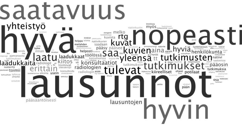 SANAPILVI: MIKÄ PALVELUISSAMME TOIMII HYVIN (-3