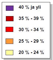 Karjala 23 3 0 Kaakkois-Suomi 31 Pohjois- Pohjois- Etelä- Savo Pohjanmaa Karjala Pohjanmaa 33 Keski- 28