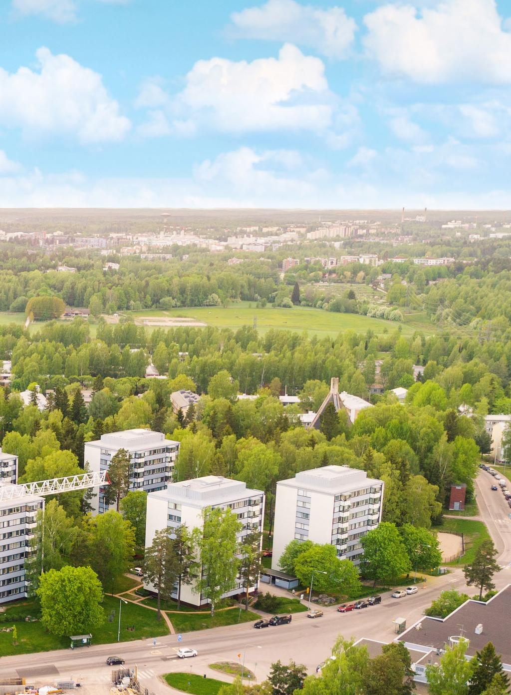 4 Tervetuloa uuteen kotiisi Kannelmäkeen Asunto Oy Helsingin Tahti tarjoaa kaikki modernin kerrostalon mukavuudet, fiksut asuinneliöt ja loistavan näköalapaikan kaupunkielämään.