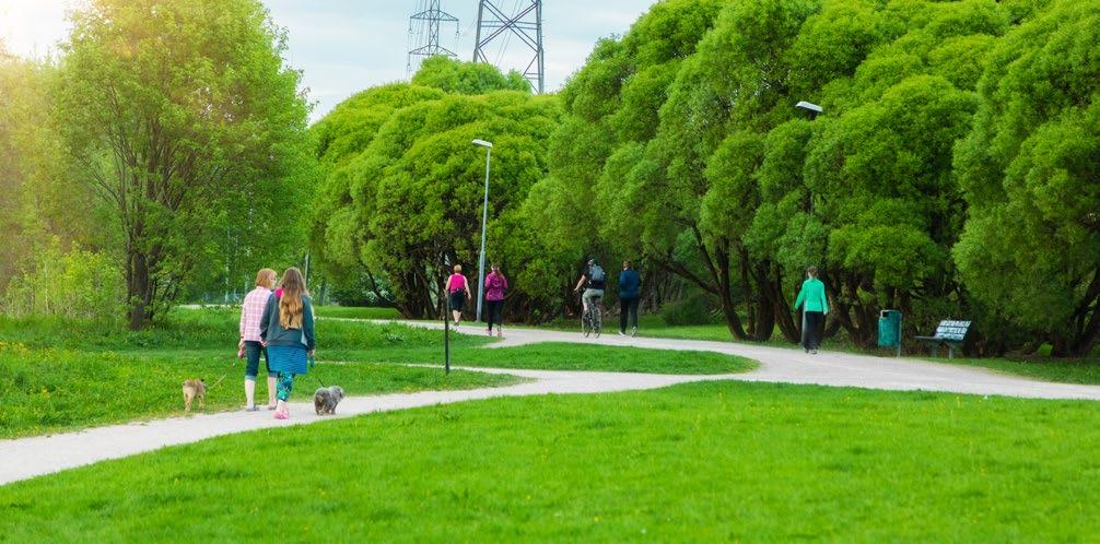 7 Vireä Kannelmäki Urbaania yhteisöllisyyttä Aluesuunnittelu mahdollistaa asukkaiden yhteistoiminnan erilaisten harrastusten parissa yhteisissä kerhotiloissa ja ajanvieton viihtyisällä pihalla.