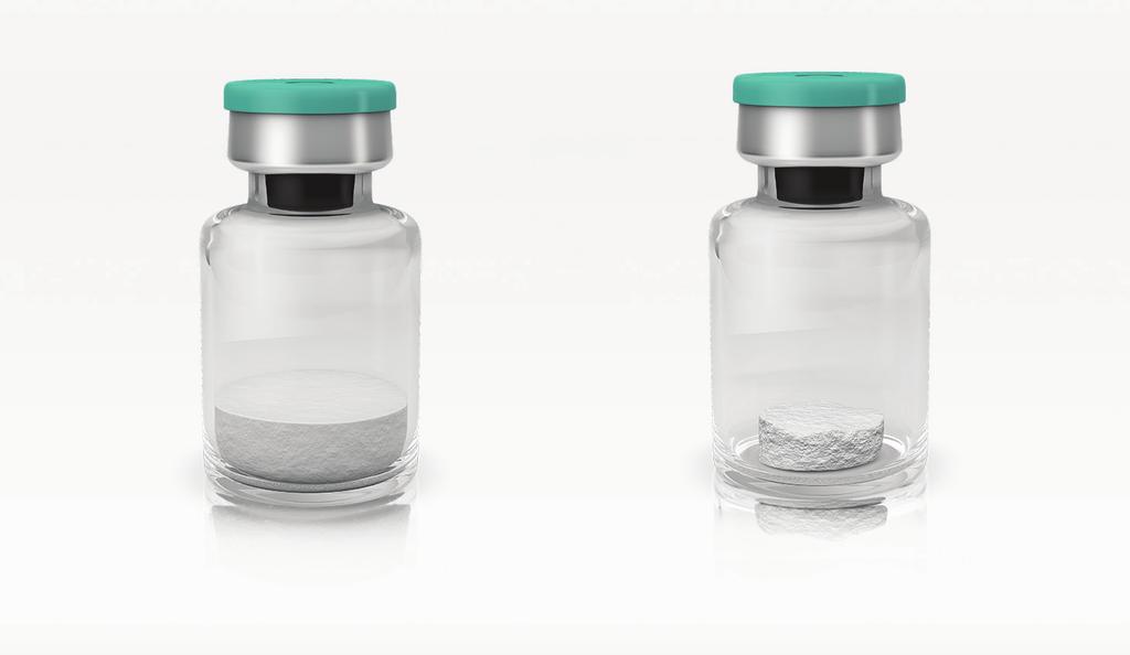 Liuotin käyttövalmiiksi sekoittamista varten toimitetaan lasisessa injektiopullossa, joka sisältää 3 ml injektionesteisiin käytettävää vettä, kalsiumklorididihydraattia (0,3mg/ml) ja natriumkloridia