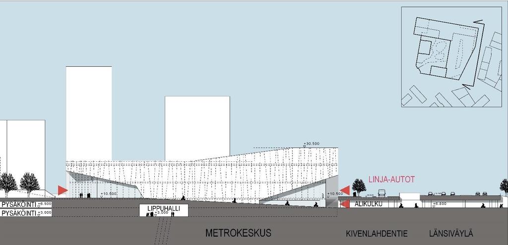 Kuva 6a: Keskuskorttelin kansipiha