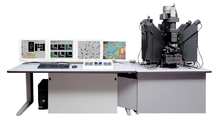 Elektronimikroanalysaattori (EPMA) Electron Probe Micro Analyzer EPMA on periaatteessa SEM (scanning electron microscope), jossa on hyvin stabilli elektronisäde tuottamaan pisteanalyysejä hyvällä