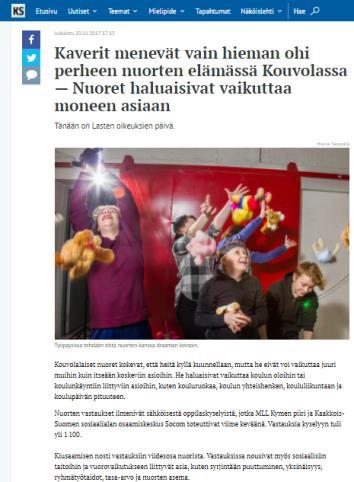 Tytöt osallistuvat ohjattuihin harrastuksiin pokia enemmän. Polarisaatio näkyy. Aktiivisten nuorten osallisuus on haastavaa, koska heidän elämässään ei väljyyttä juurikaan ole.