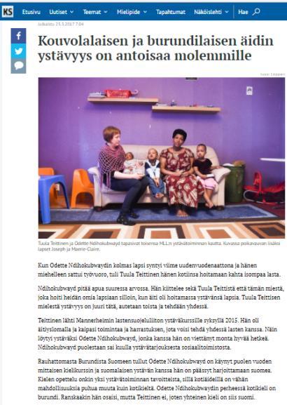 Myös yhdistyksiä tuettiin MLL:n ilmeen toteuttamisessa.