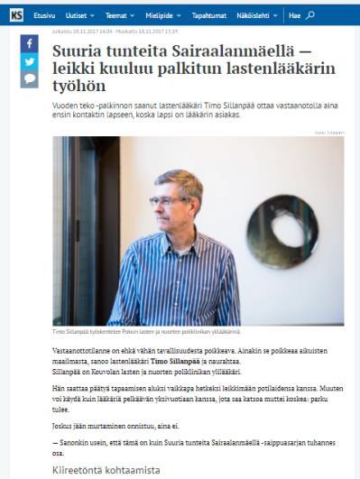 Kettumäen kansanpuistolla ja lukumummitoiminnan käynnistyminen Karhulassa saivat paljon näkyvyyttä.