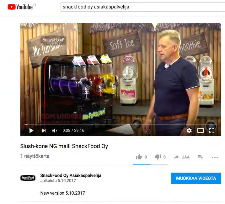 SnackFood Oy Finland Mikäli kysyttävää, ota yhteyttä:
