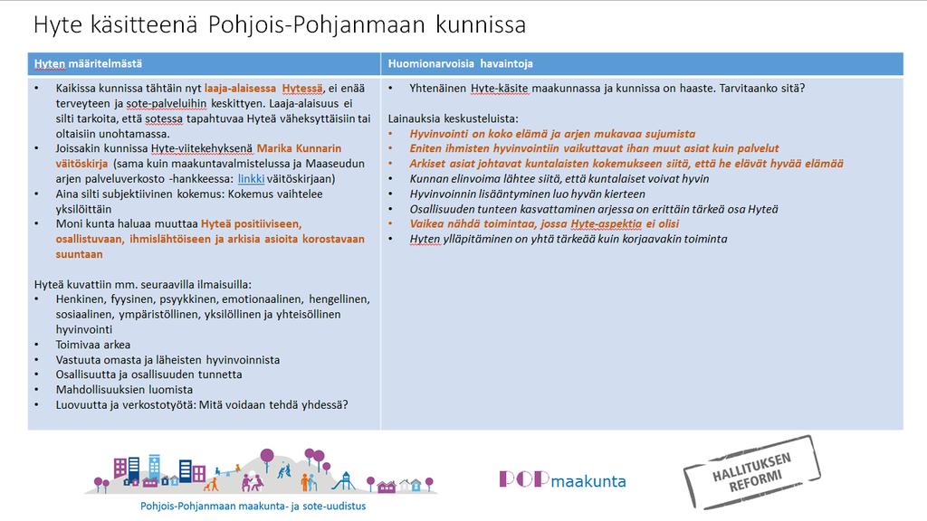 Tulokset ja johtopäätökset Kattava tulososio ja sen tiivistelmä julkaistaan lähipäivinä