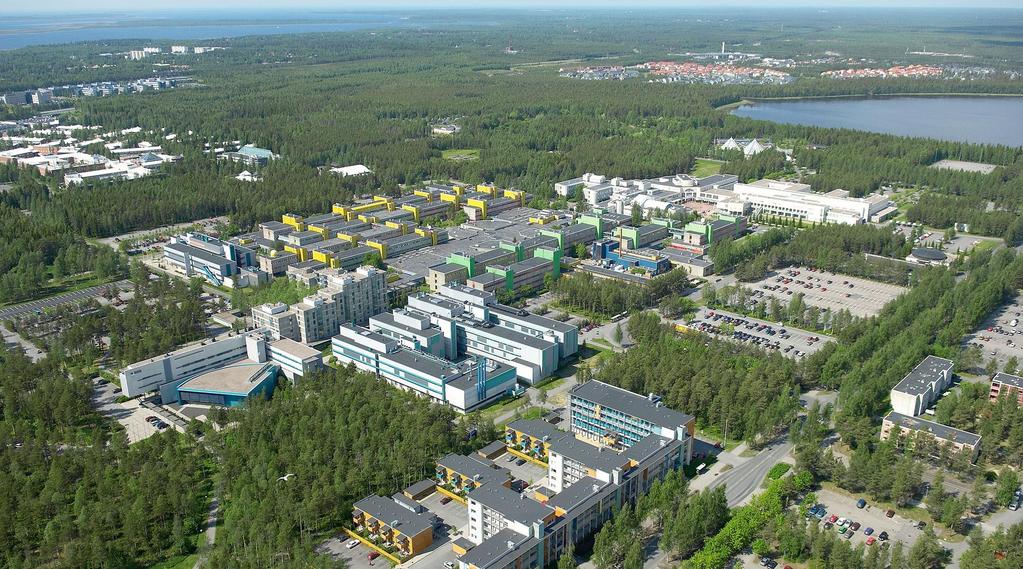 Oulun yliopisto - Linnanmaan kampus tiede ja innovaatiokeskus Natural Resources Institute Finland (LUKE) Finnish Environment Institute (SYKE)