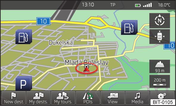 Navigation Navigointijärjestelmän kuvaus Navigoinnin esipuhe Johdatus aiheeseen Tässä kappaleessa on tietoa seuraavista aiheista: Päävalikko 49 Navigointitiedot 50 VAROITUS Kun auton nopeus kasvaa,