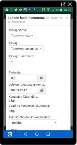 Valitse toiminnoista