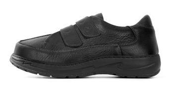 Flexible sole, suitable for diabetics. Soft padded lining. Footbed 0953. Fleksibel såle. Romslig sko, egnet for diabetikere. Mykt polstret fôr.