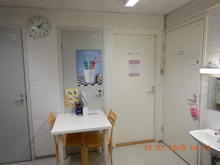 Kuva 8. Terveydenhoitajan odotushuone A011. Kuva 9. Kattilahuone A009. 3.