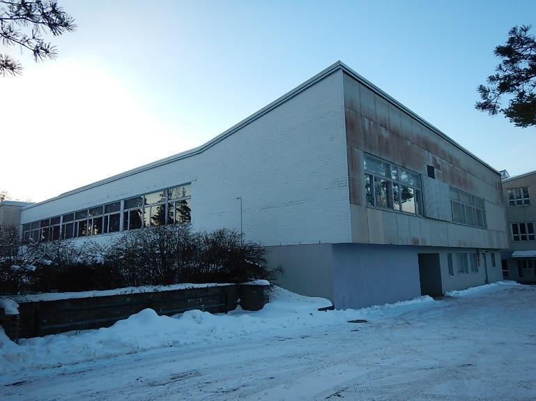 11 (60) Kuva 2. Vuonna 1961 valmistunut osa. Kuva 3. Vuonna 1972 valmistunut osa. Kuva 4. Vuonna 1988 valmistunut osa, jossa sijaitsee luokkatiloja. Kuva 5.