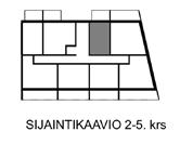 kerros Asunto B99, 6. kerros Asunto B106, 7. kerros Muutokset mahdollisia.