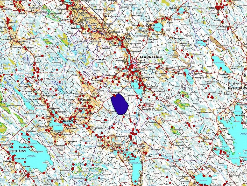 3 1. Perustiedot Inventointialue: Haapajärven Pajunperänkankaan tuulipuiston hankealue Haapajärven keskustasta 8,6 14,1 km etelälounaaseen Tilaajat: Infinergies Finland Oy ja Pöyry Finland Oy