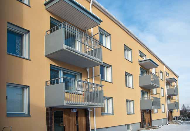 As Oy Peltolamminkärki Pähkinämäenkatu 2-4, Tampere - parvekkeiden uusimiset kokonaisuudessaan -